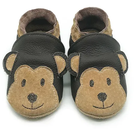 Fresh Baby Leather Baby Shoes 6-12 months Monkey