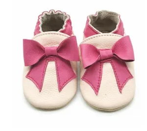 Fresh Baby Leather Baby Shoes 6-12 months Pink Bows