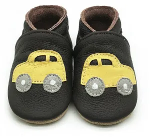 Fresh Baby Leather Baby Shoes 6-12 months Yellow Cars