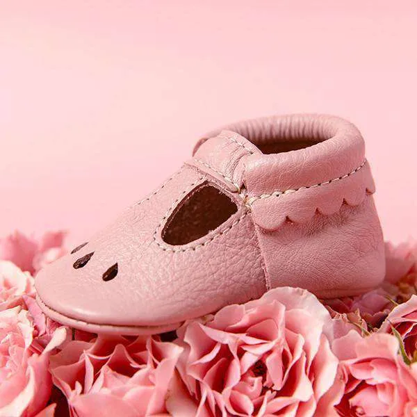 Freshly Picked | Mary Jane Moccs ~ Blush Size 5