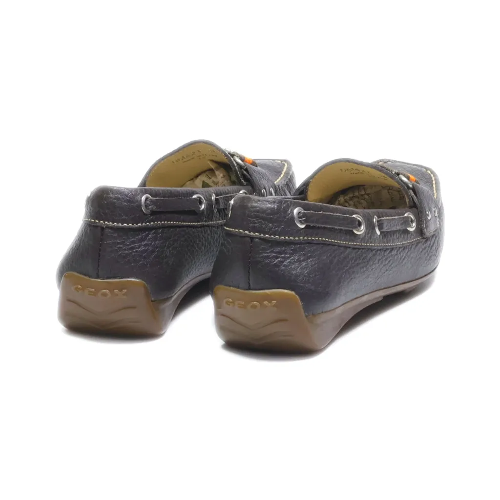 Geox Moccasins Leather Brown Colour For Women