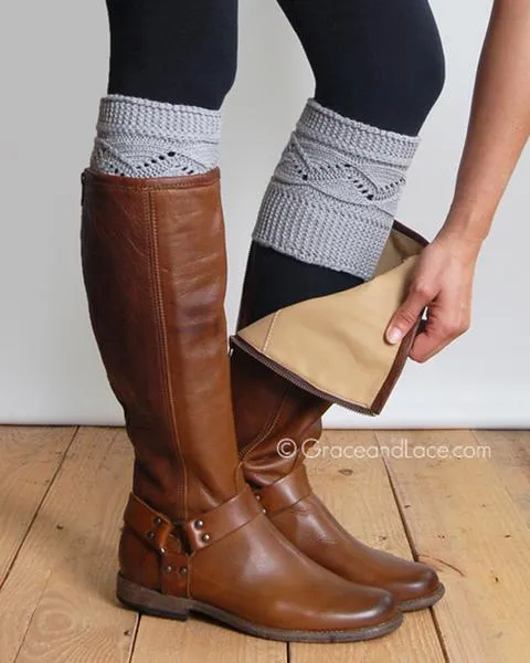 Grace & Lace Cable Knit Boot Cuff