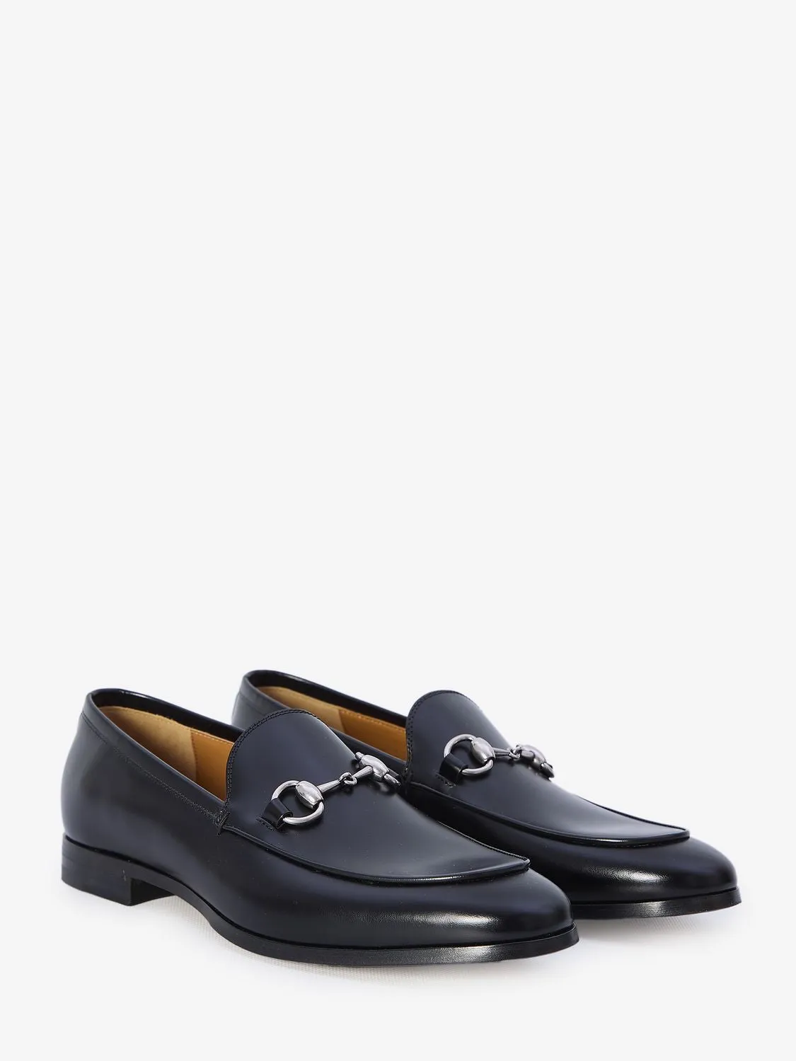 GUCCI Classic Leather Loafers with Horsebit Detail