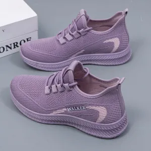 Hnzxzm Summer Women Fashion Casual Shoes Mesh Slip-on Flats Loafers Ladies Designer Sneakers Hollow Out Breathable Women's Moccasins