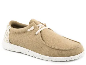 'Karman' Men's Roper Hang Loose Moccasin Lace - Tan