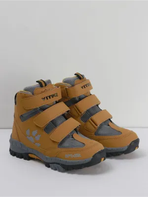 Kid's Boy Winter Trekking Boots,Mustard