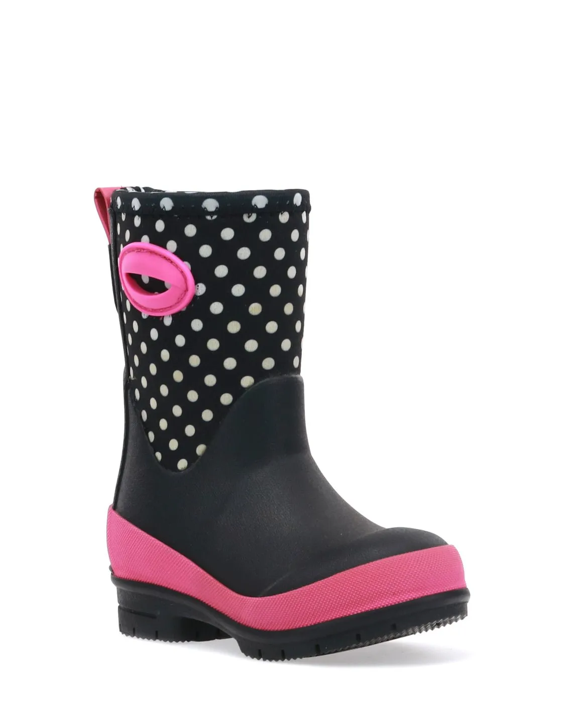 Kids Youth Chloe Dot Neoprene Cold Weather Boot - Black