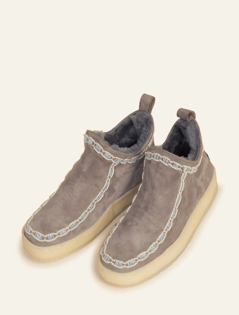 Kotro Moccasin Grey Suede Natural Blue