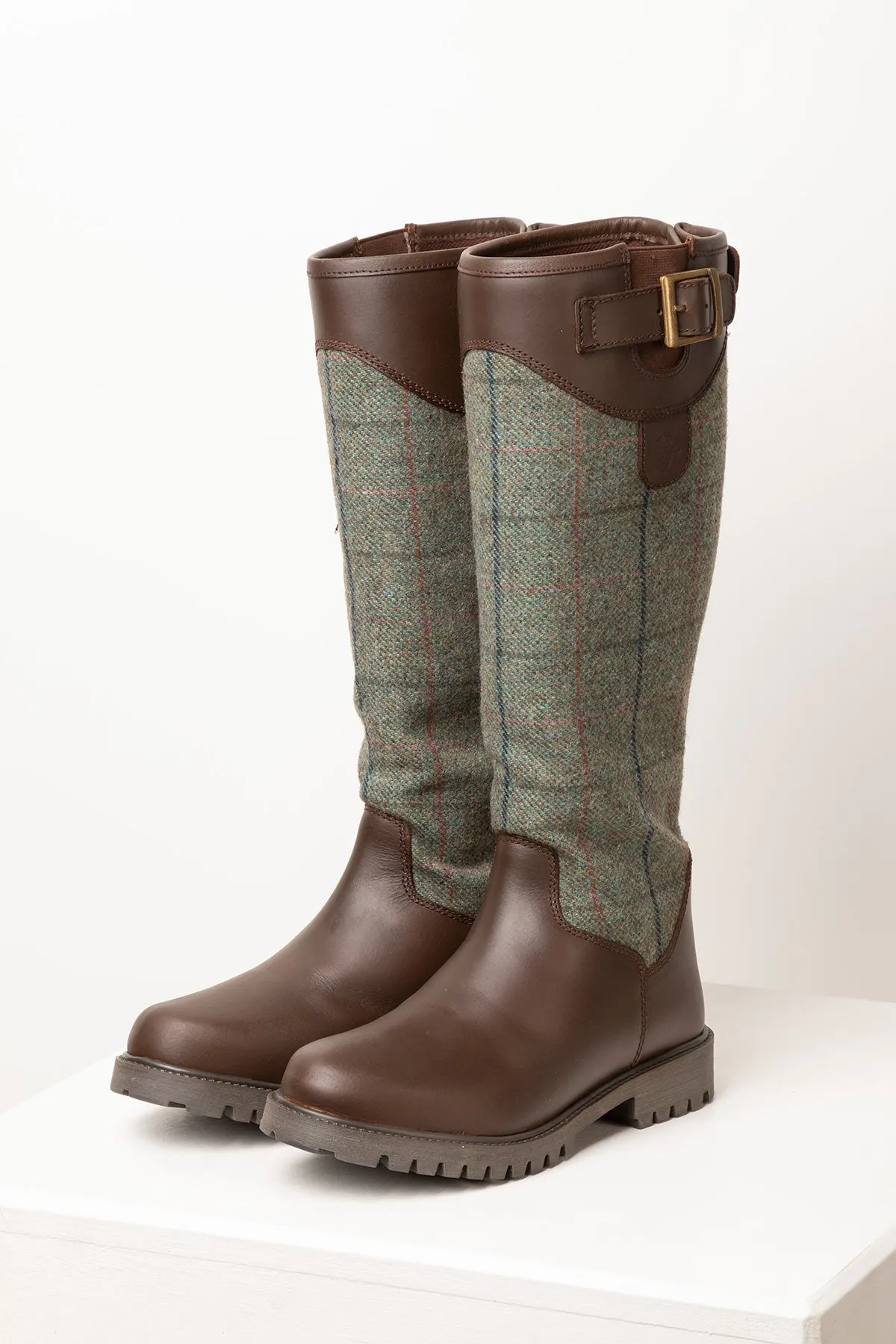 Ladies Long Tweed Boots - Middleham