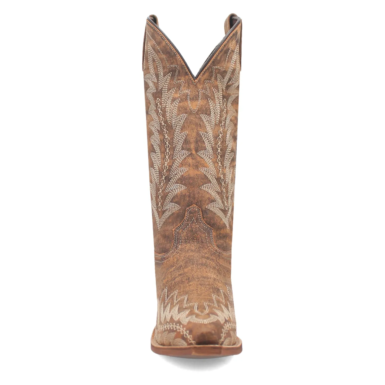 Laredo Womens Emmylee Tan Leather Cowboy Boots