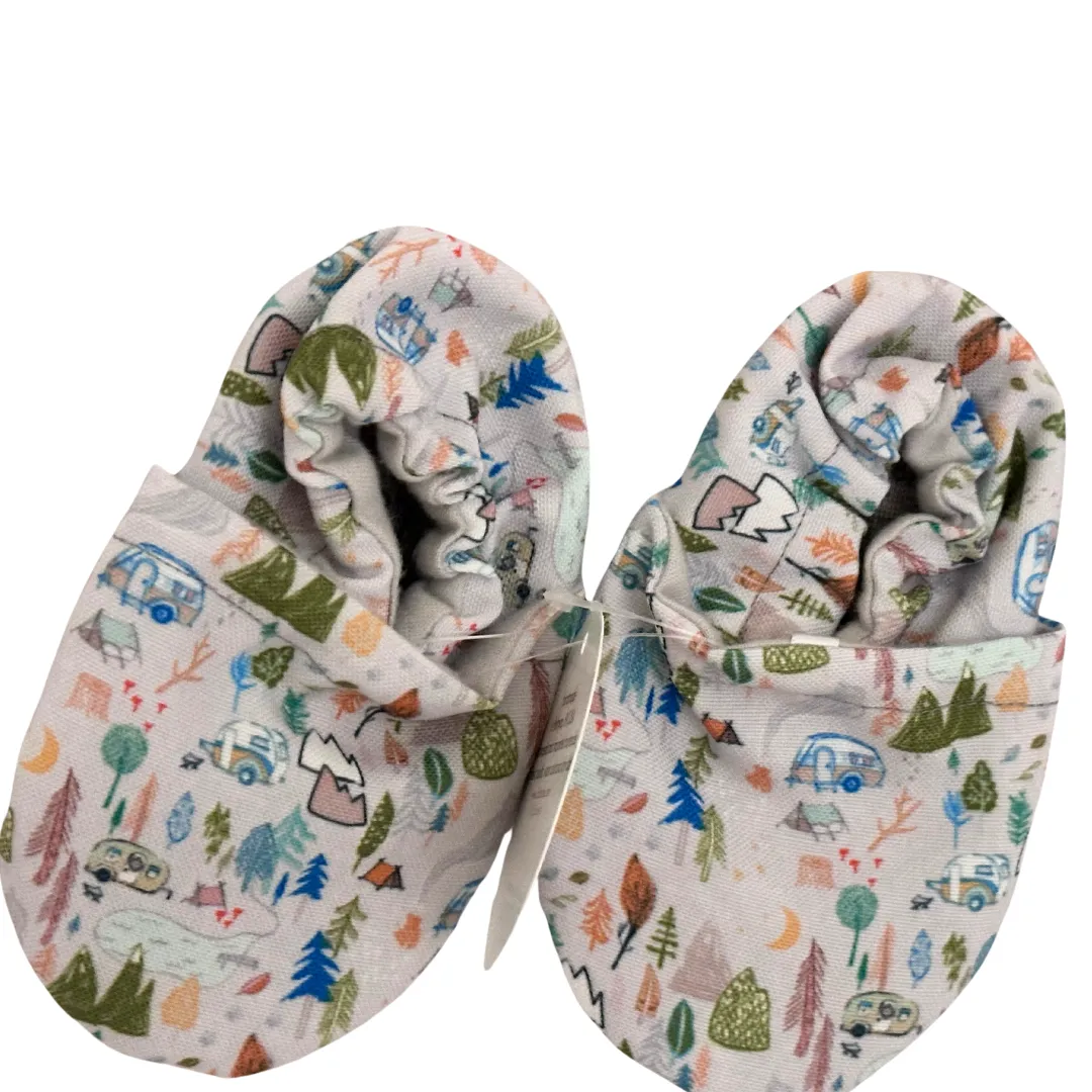 LE: Happy Camper Eco-Canvas Baby Shoes