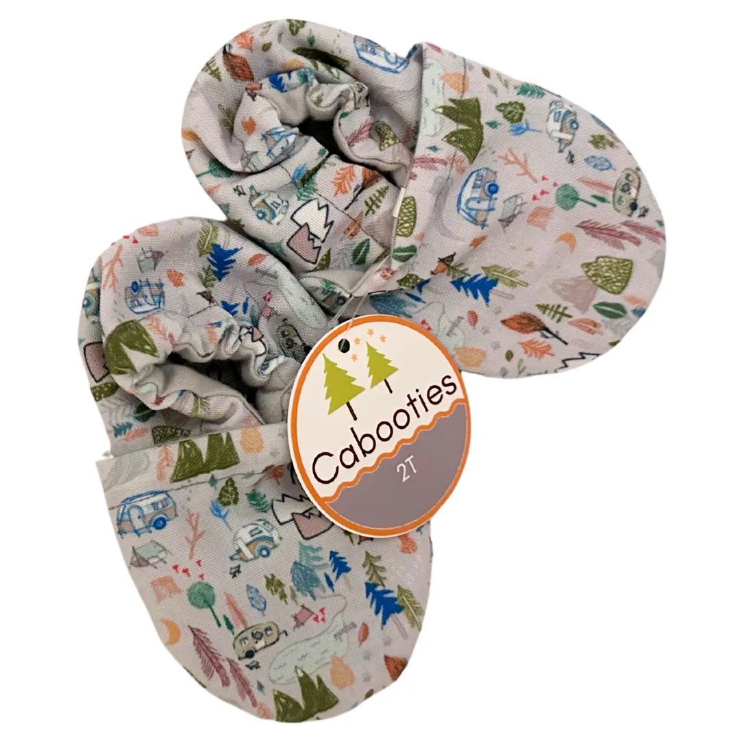 LE: Happy Camper Eco-Canvas Baby Shoes