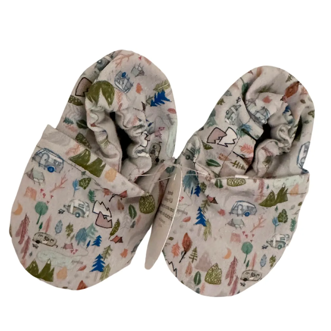 LE: Happy Camper Eco-Canvas Baby Shoes