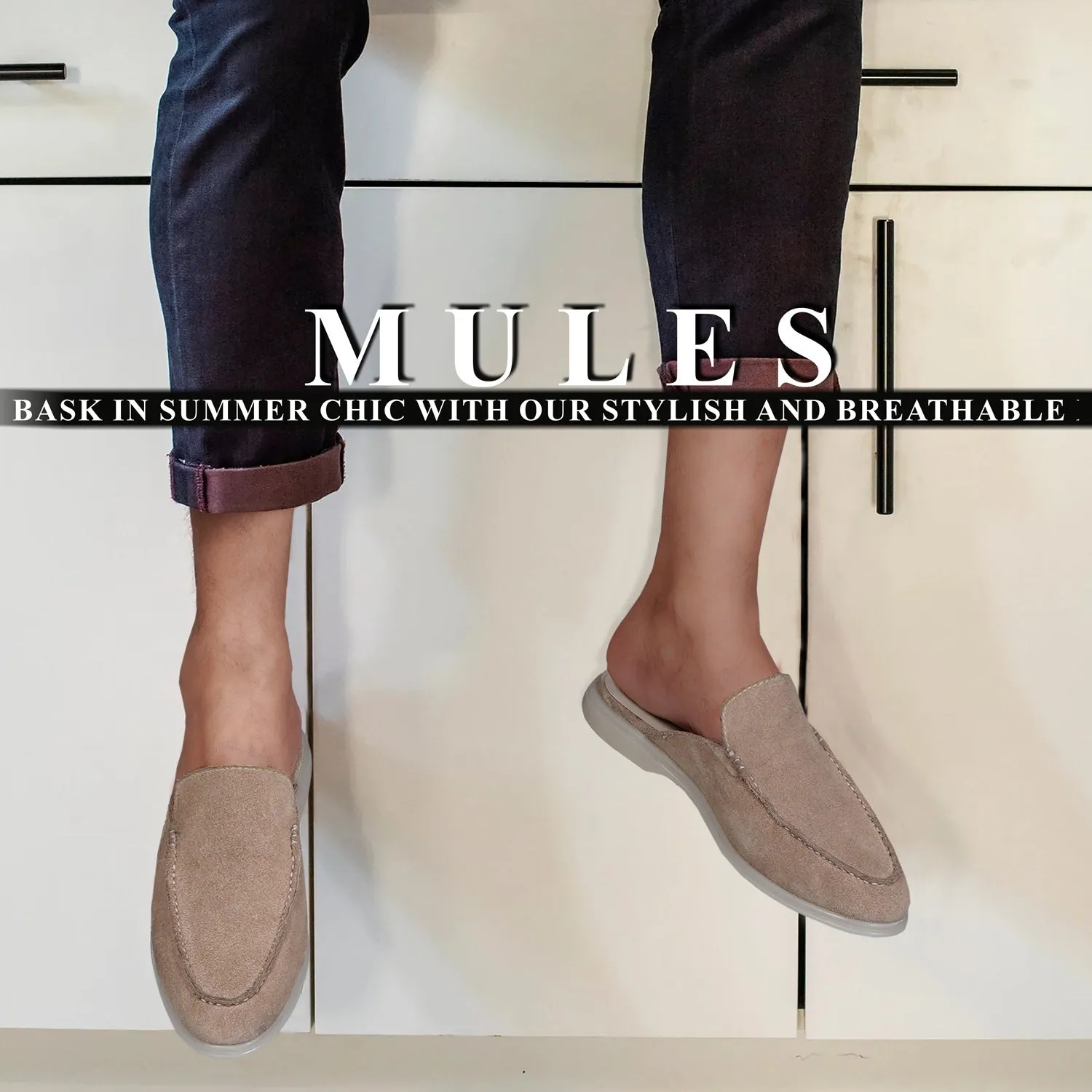 Light Weight Beige Mule