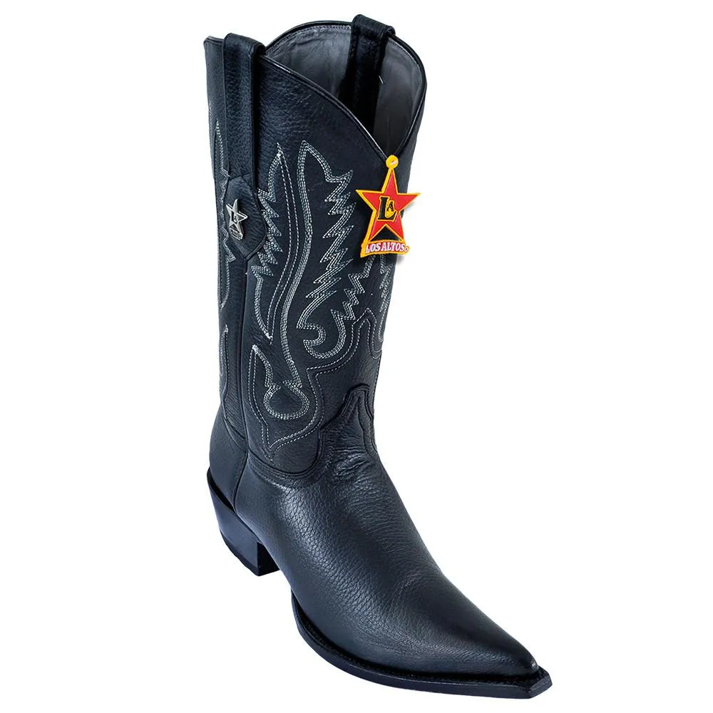 Los Altos boots Ladies Snip Toe  Deer Cowboy Boots Punta Corta Dama