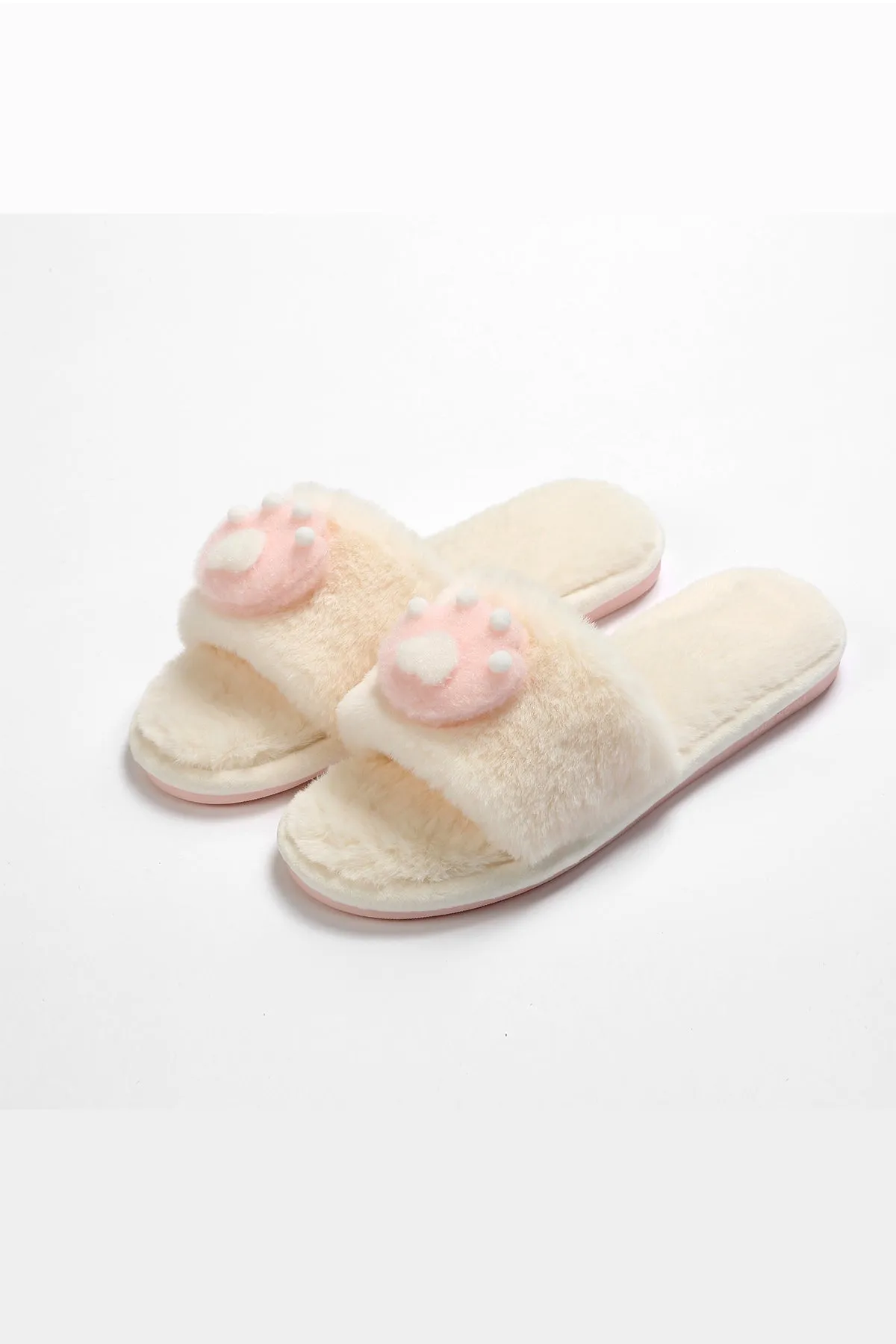 Lykke Home | White Paw Slippers