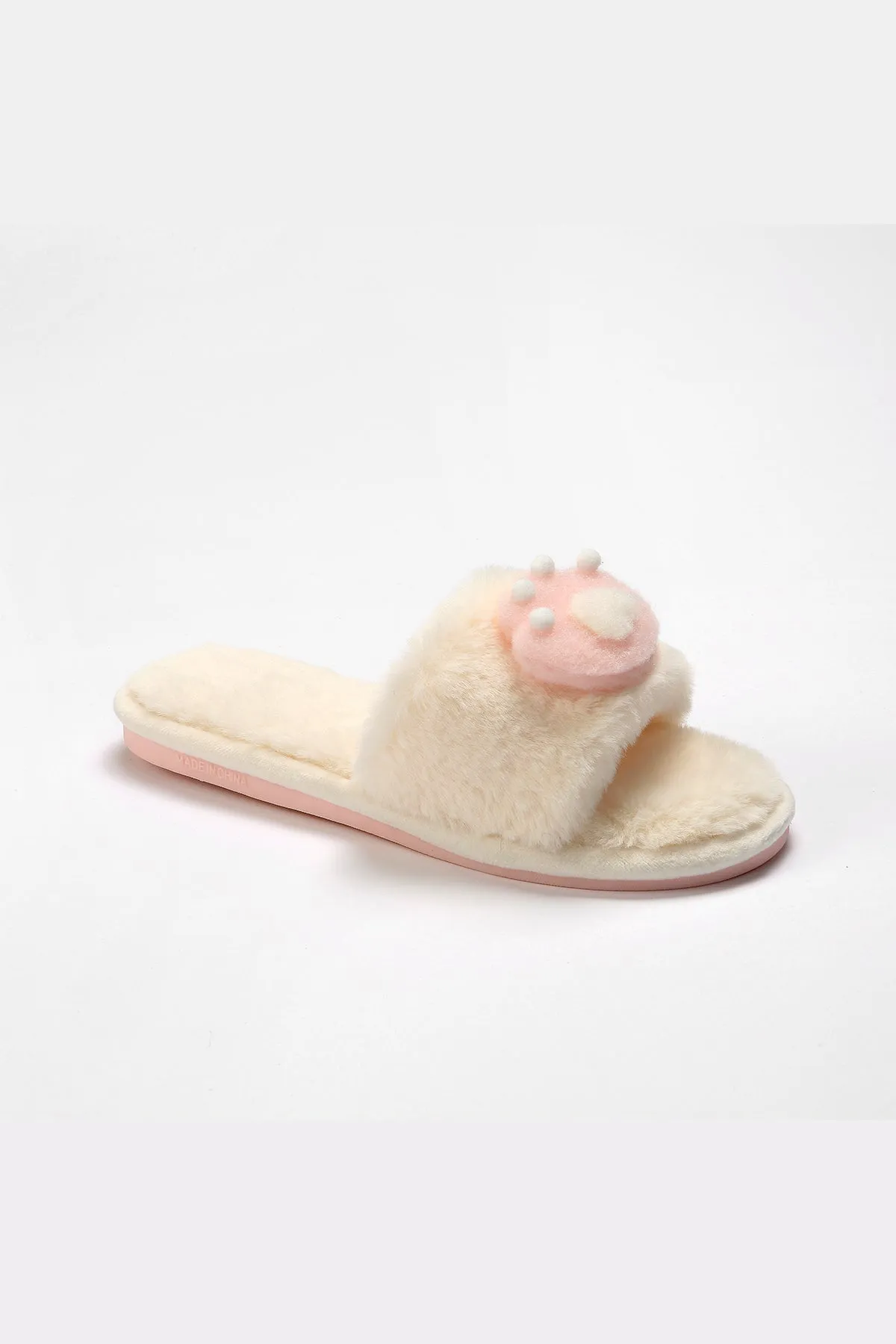 Lykke Home | White Paw Slippers