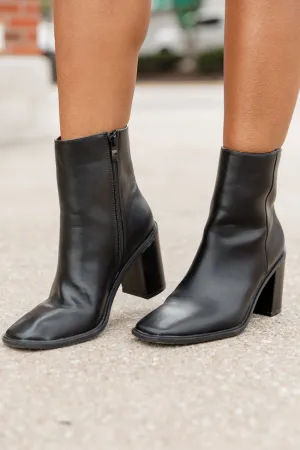 Lyla Black Classic Square Toe Booties FINAL SALE