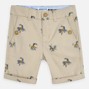 Mayoral Tiger Stamp Bermuda Shorts