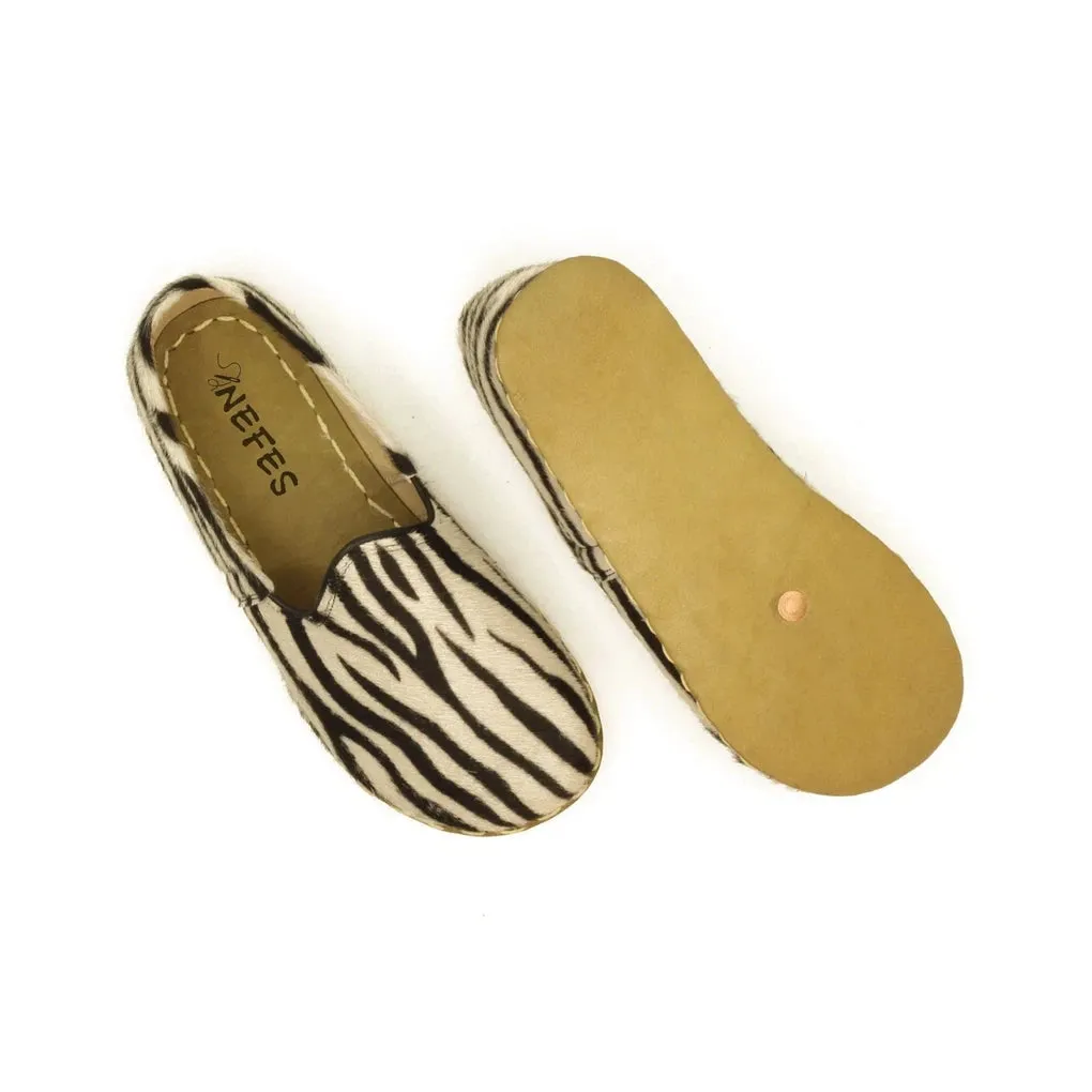 Men's Barefoot Grounding Shoes Zebra Patterned