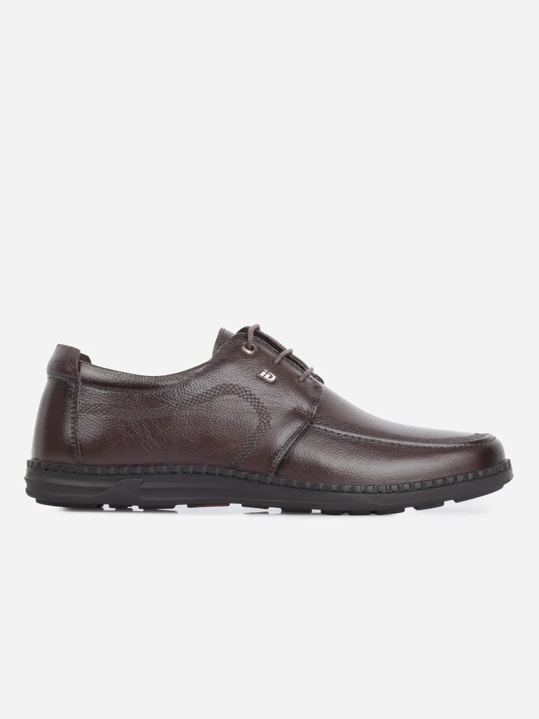 Men's Brown Round Toe Lace Up Semi Formal (ID2254)