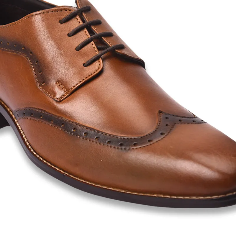 Men's derby brogue lace up shoes