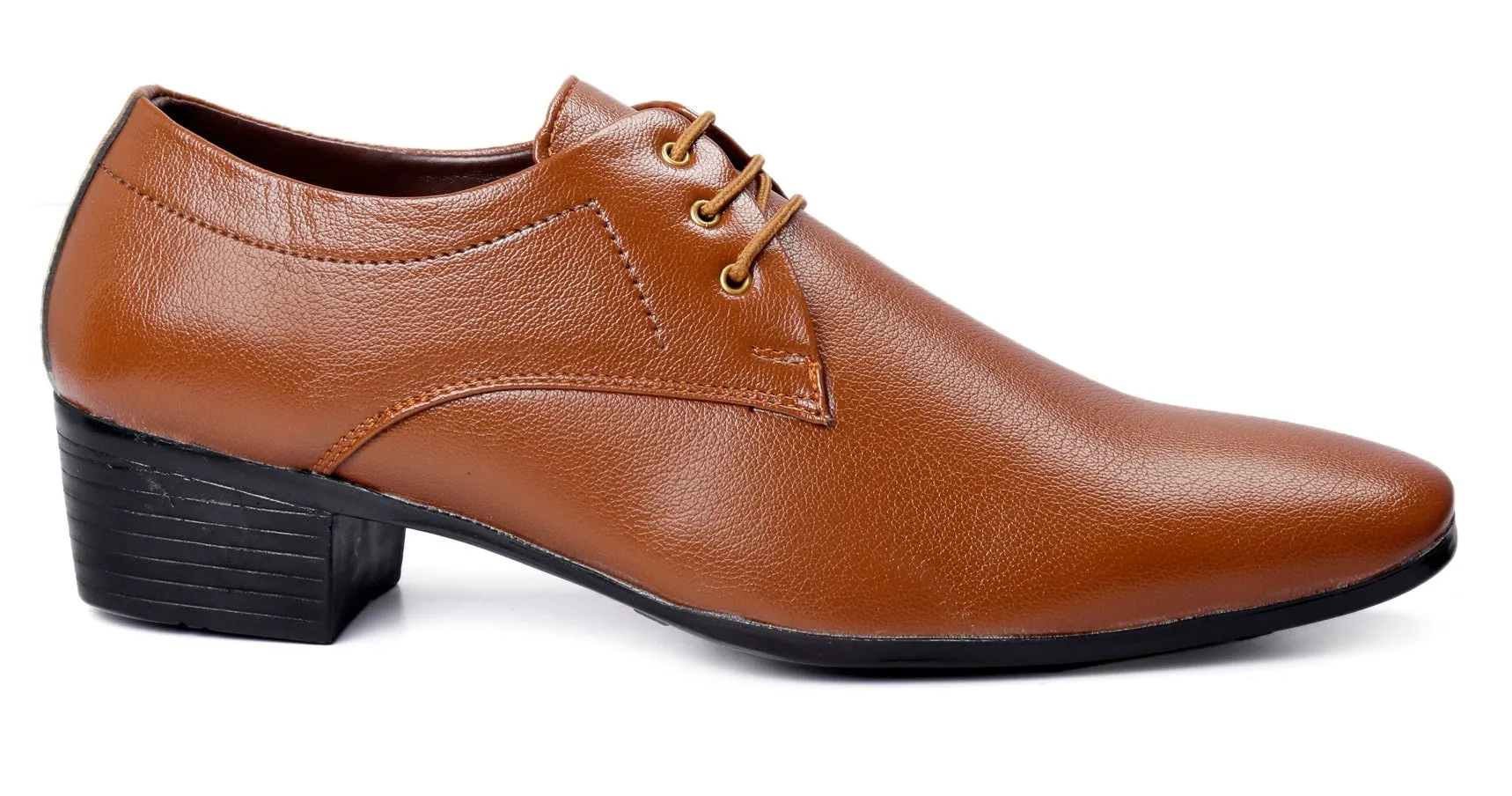 Men's Office Wear Height Increasing Derby Formal Shoes