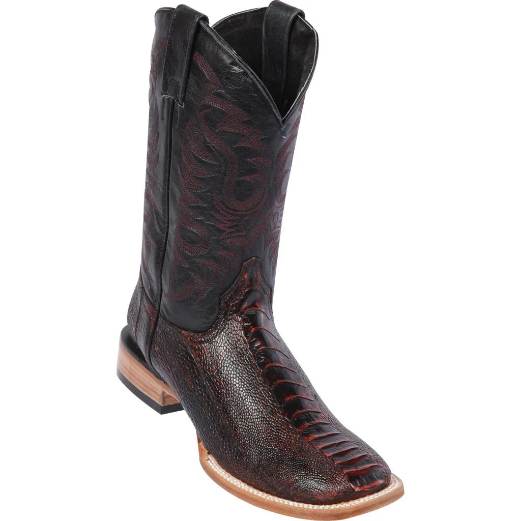 Mens Ostrich Print Boots