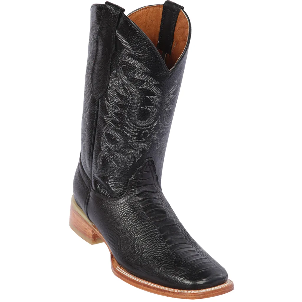 Mens Ostrich Print Boots