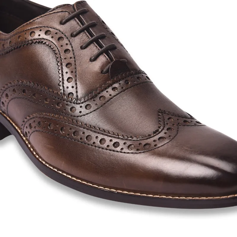 Men's oxford brogue lace up shoes