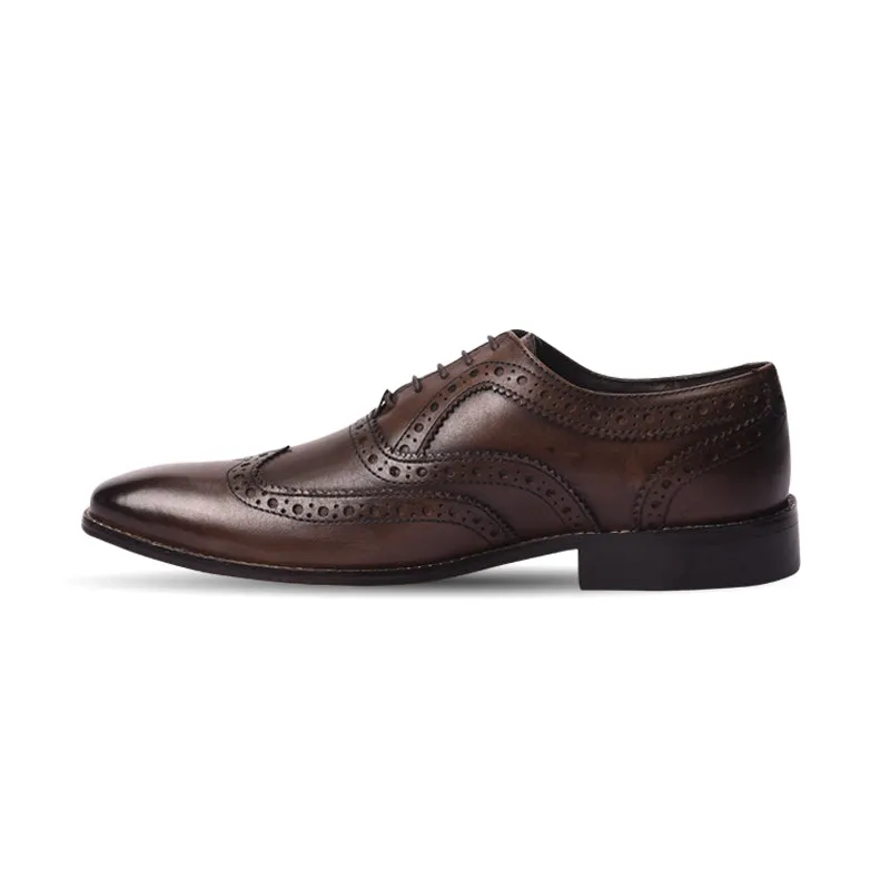 Men's oxford brogue lace up shoes