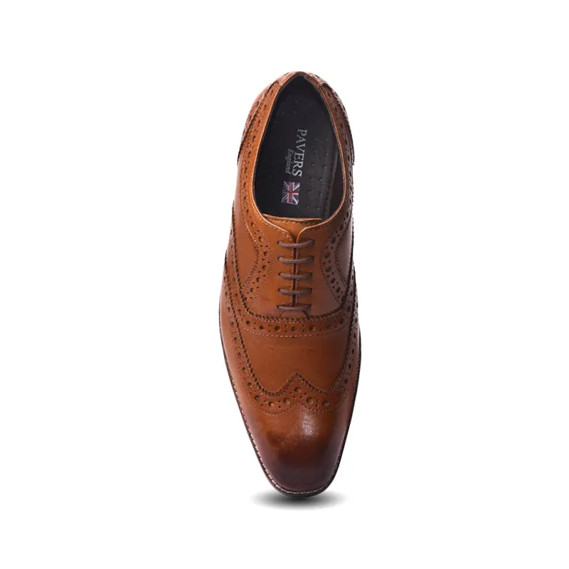 Men's oxford brogue lace up shoes