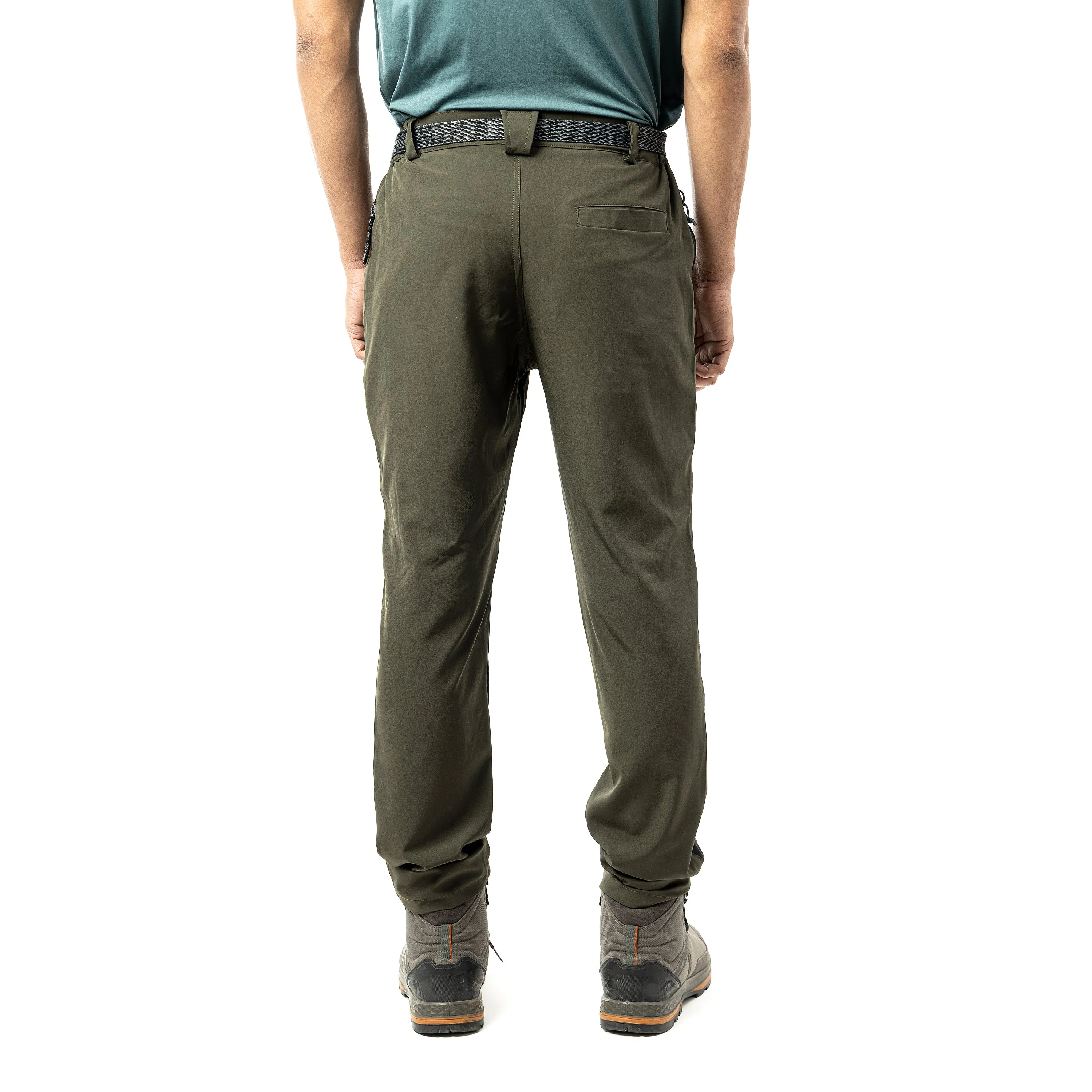 Men's Trekking and Hiking Pants and Trousers l Green & Grey