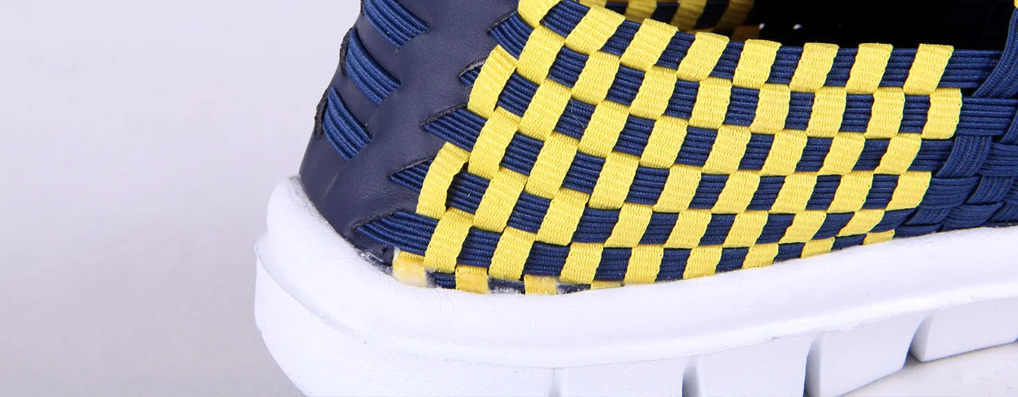 Michigan Wolverines Woven Colors Comfy Slip On Shoes