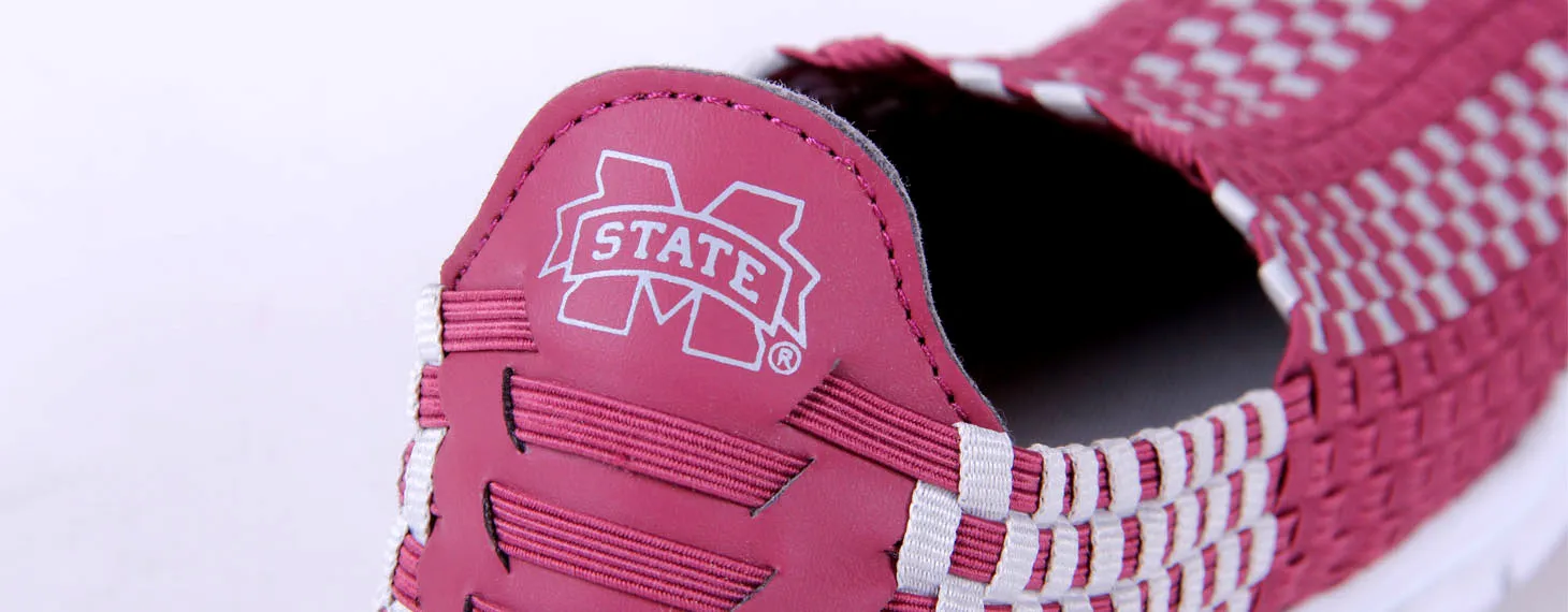 Mississippi State Bulldogs Woven Colors Comfy Slip On Shoes