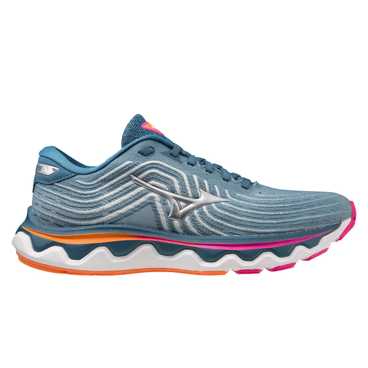 Mizuno Wave Horizon 6 Womens | Blue Ashes/silver/87 C