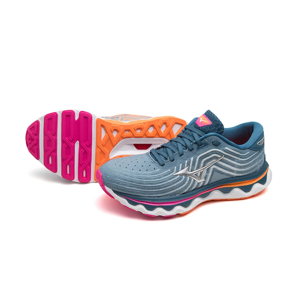 Mizuno Wave Horizon 6 Womens | Blue Ashes/silver/87 C