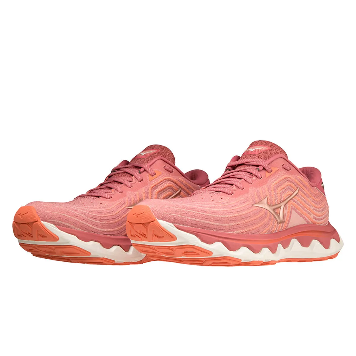 Mizuno Wave Horizon 6 Womens | Garnetr/rcopper/persimmo