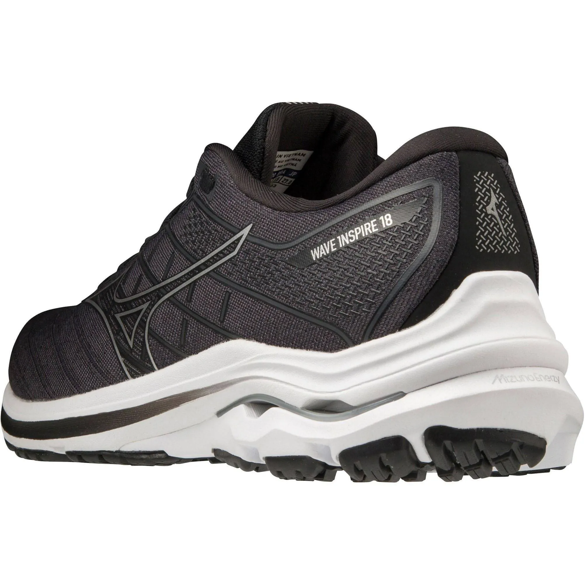 Mizuno Wave Inspire 18 Mens Running Shoes - Black