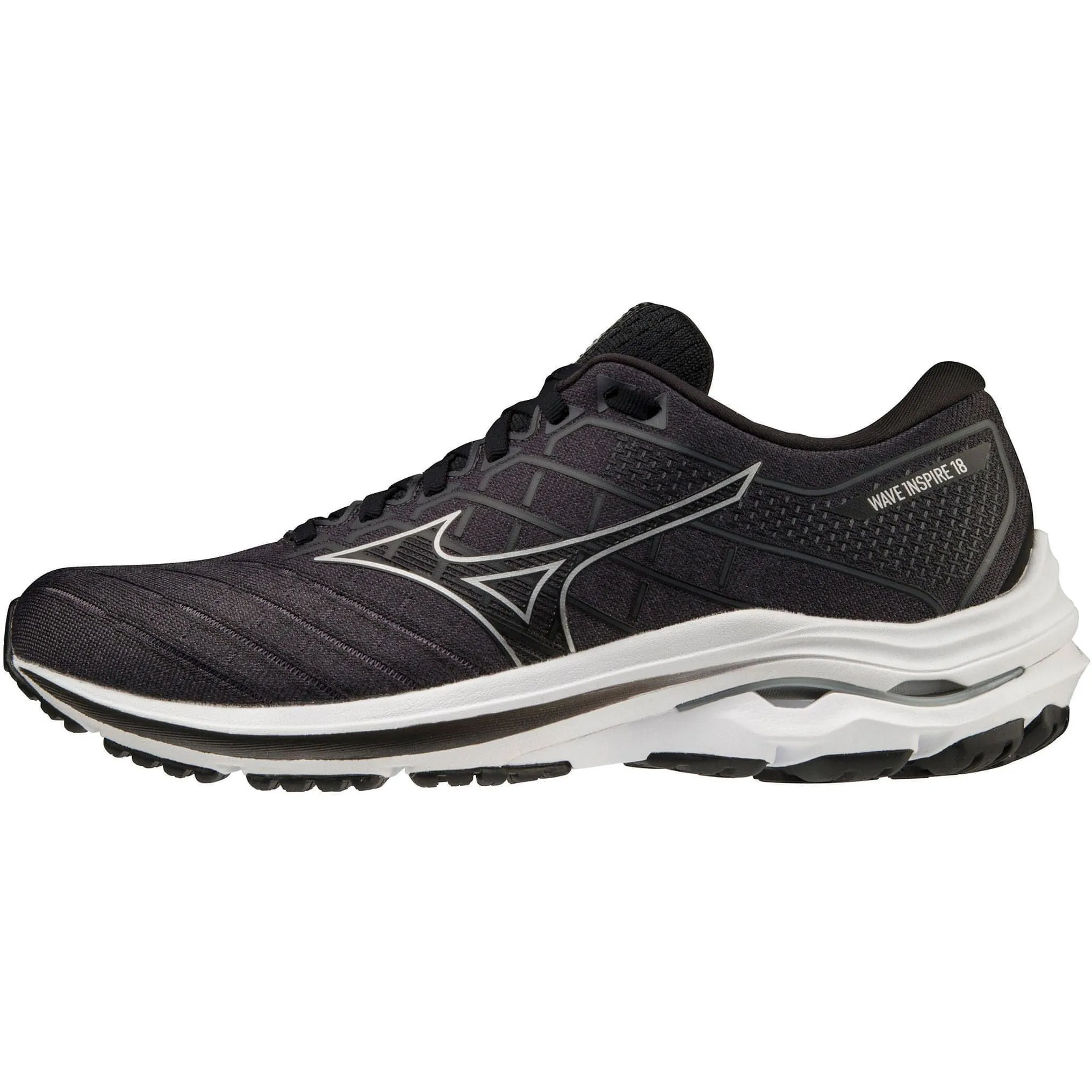 Mizuno Wave Inspire 18 Mens Running Shoes - Black