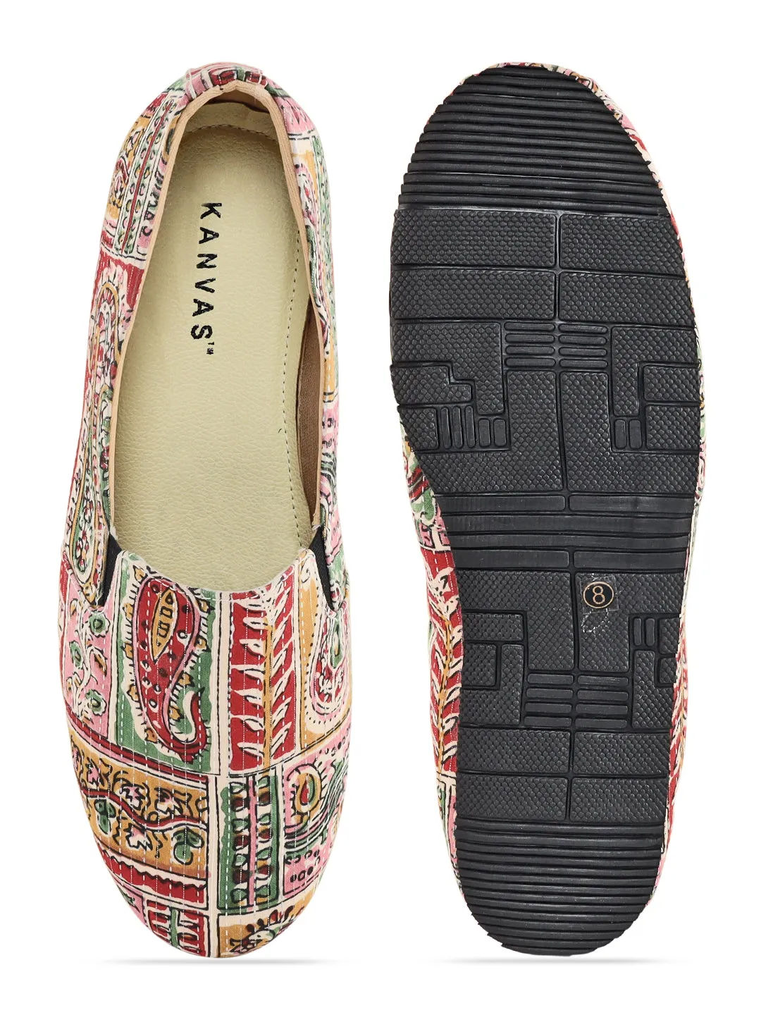 Multicolour Block Moccasins