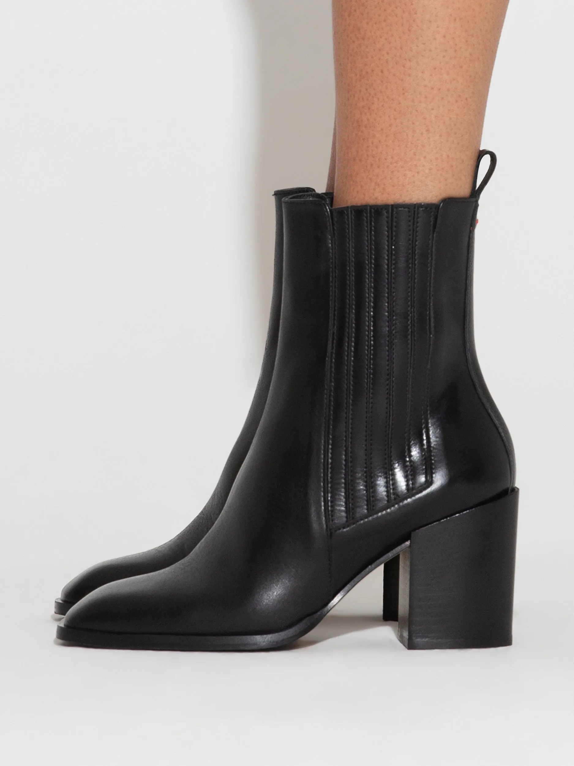 Nat Leather Ankle Boots