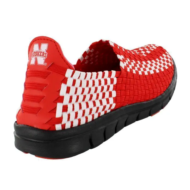 Nebraska Cornhuskers Woven Colors Comfy Slip On Shoes