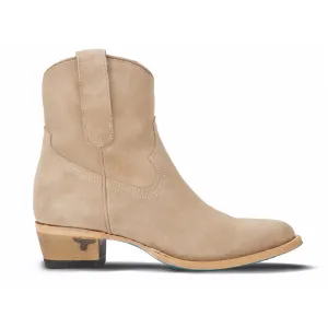 Plain Jane Round Toe Suede Cowboy Booties