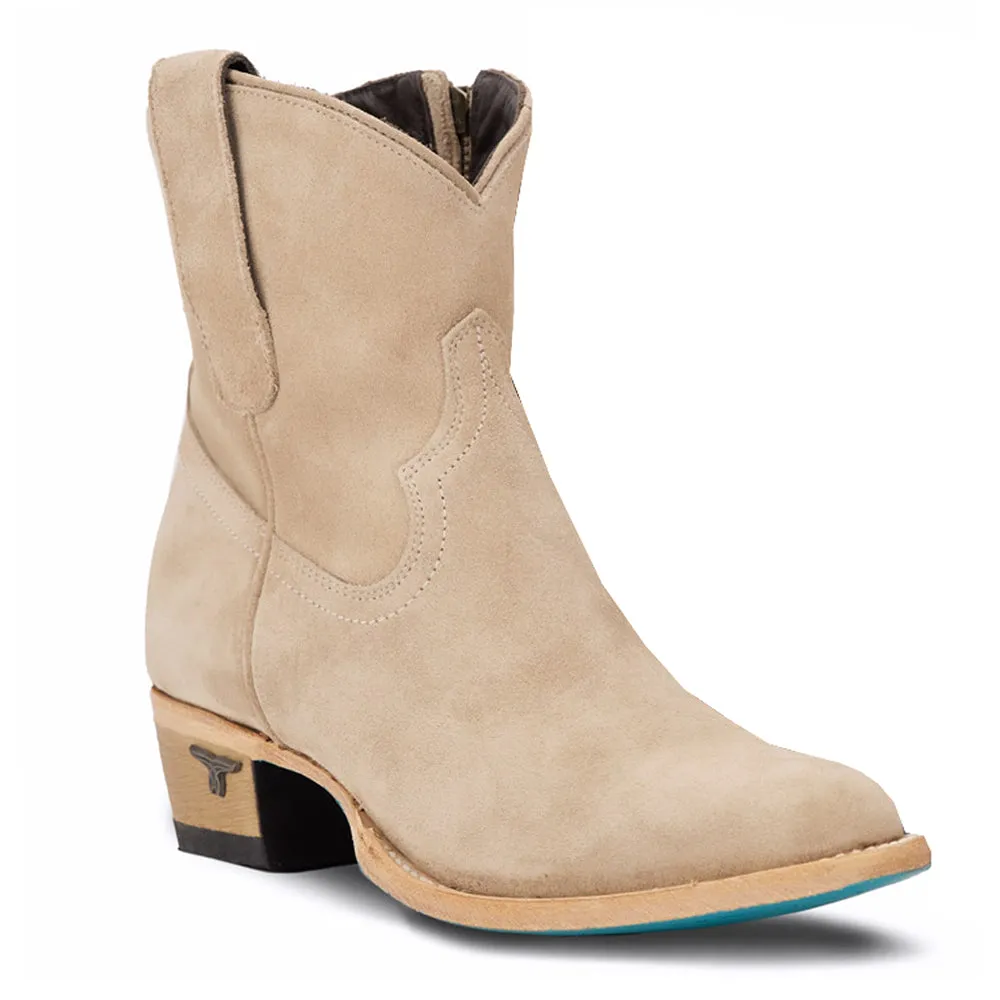 Plain Jane Round Toe Suede Cowboy Booties