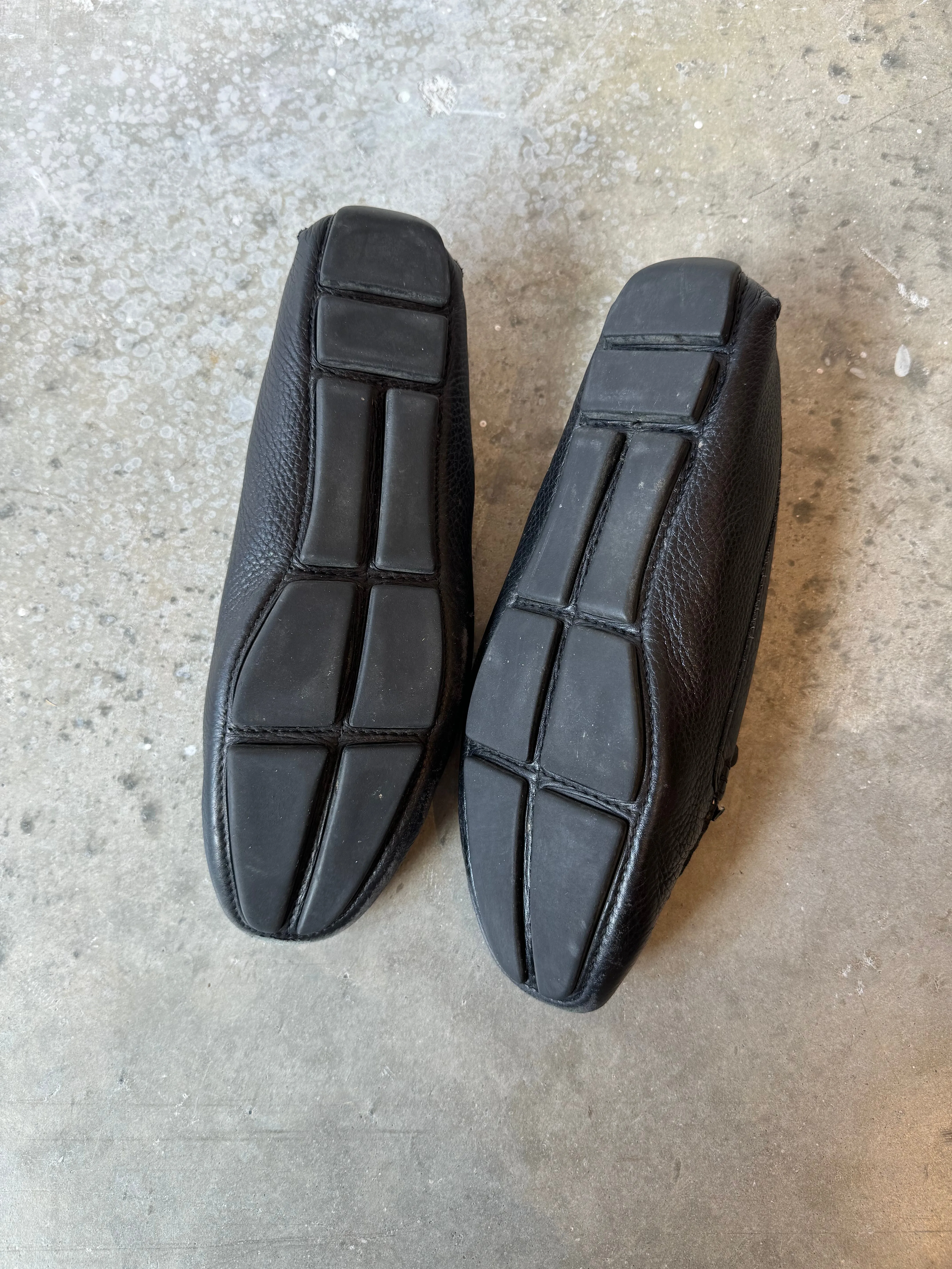 Prada Black Leather Loafers