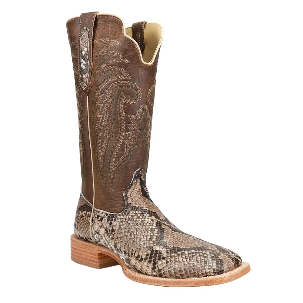 Python Belly Square Toe Cowboy Boots