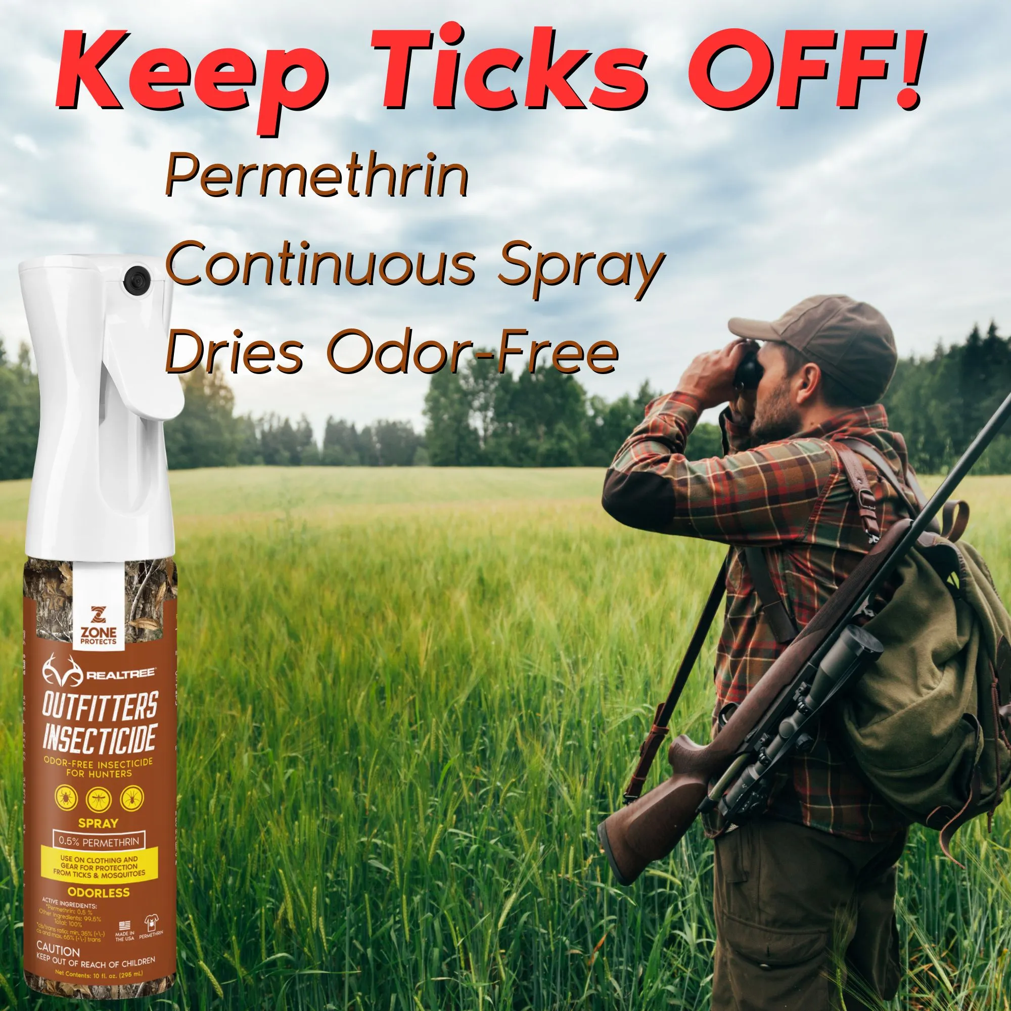 Realtree Outfitter's Permethrin Spray, Mistosol 10oz