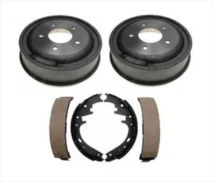 Rear Brake Drums & Brake Shoes For Ford Van E150 2000-2006 With Rear Drums