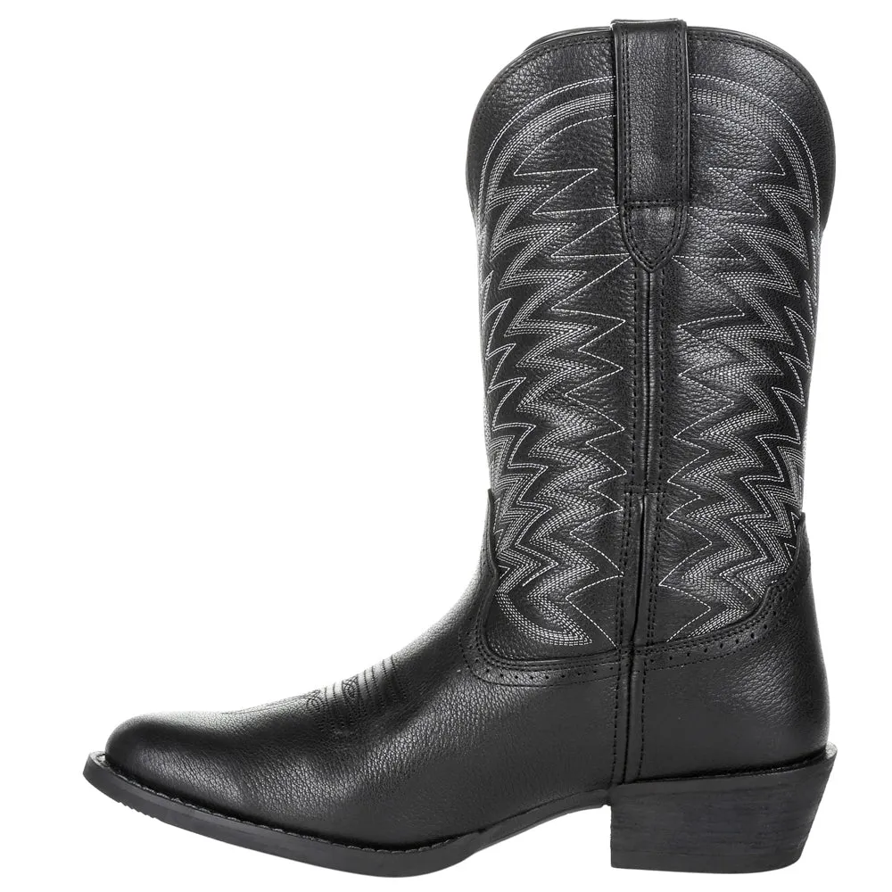 Rebel Frontier Black Western Round Toe Cowboy Boots